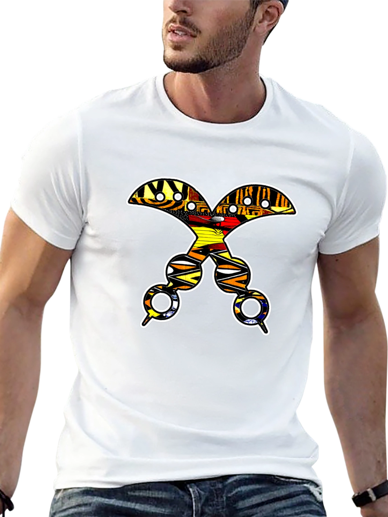 Bold Adinkra Symbol Graphic Tee