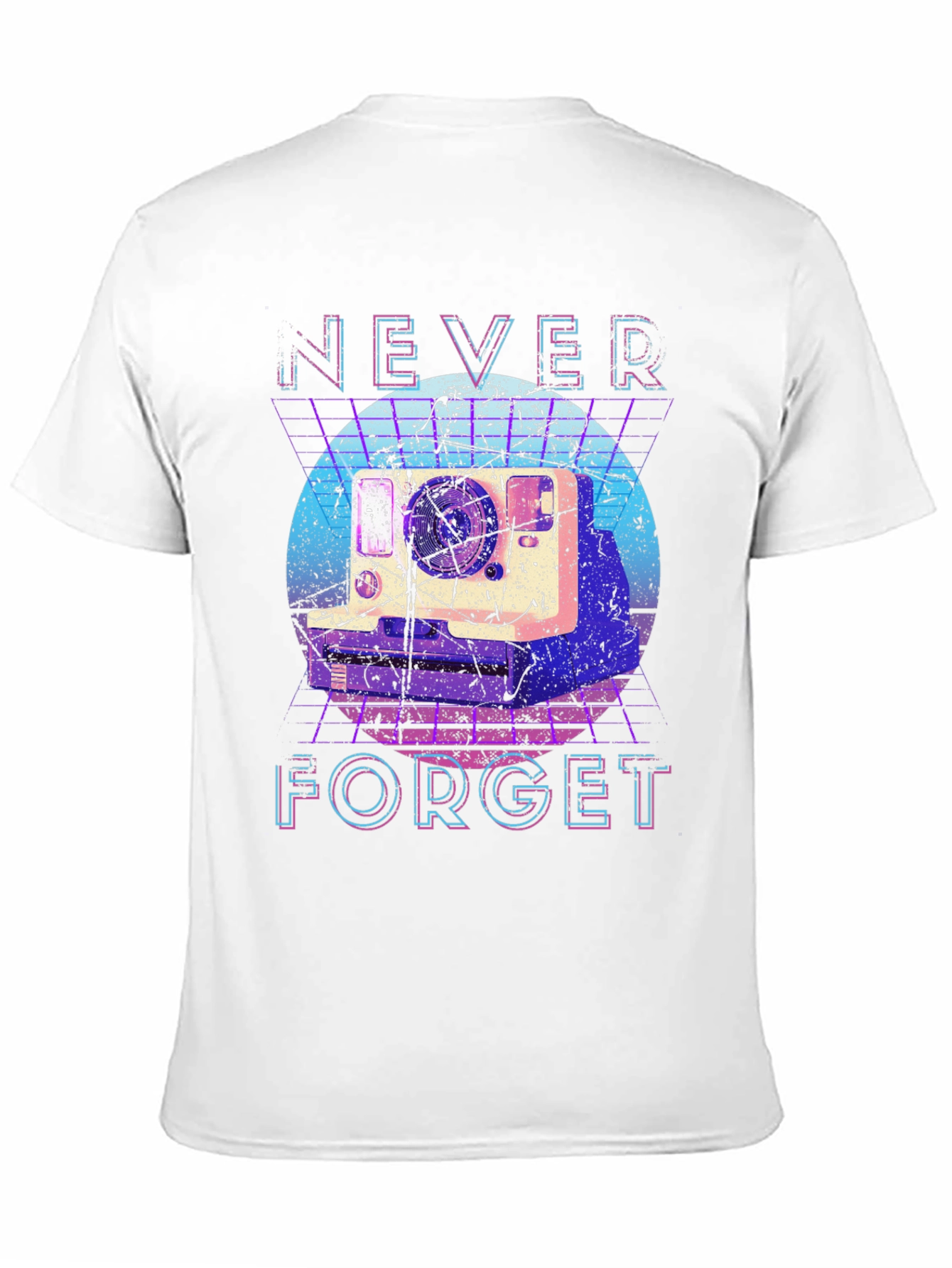 Retro Camera T-Shirt - Never Forget