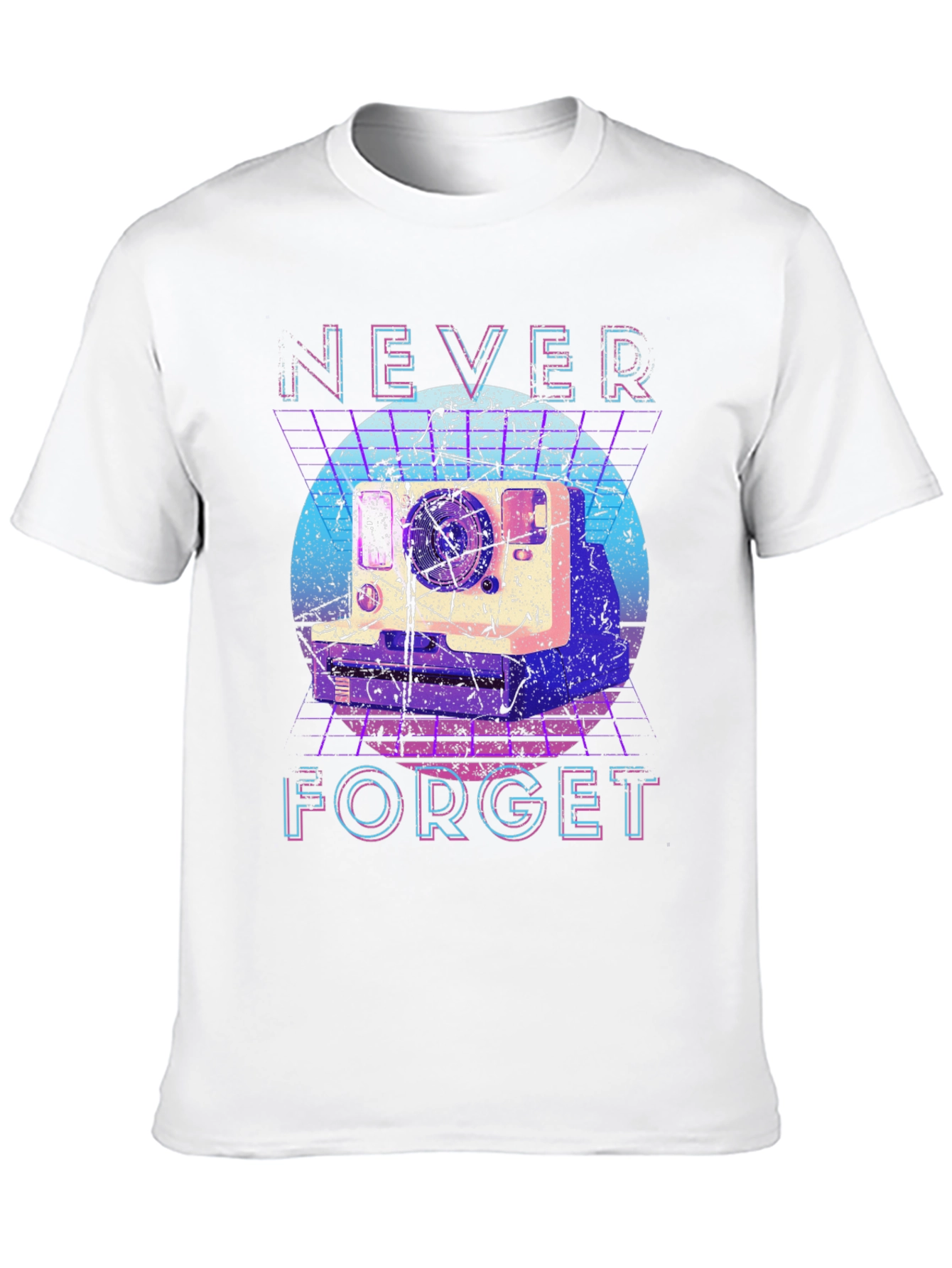 Retro Camera T-Shirt - Never Forget