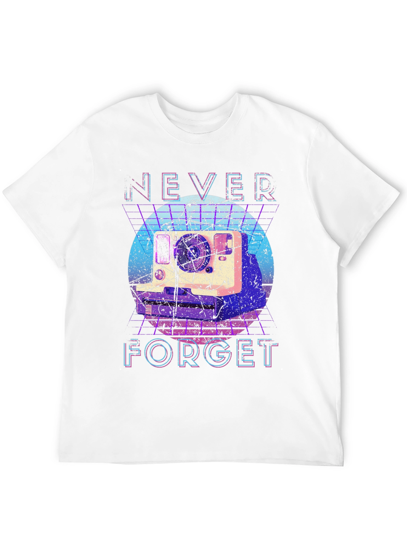 Retro Camera T-Shirt - Never Forget