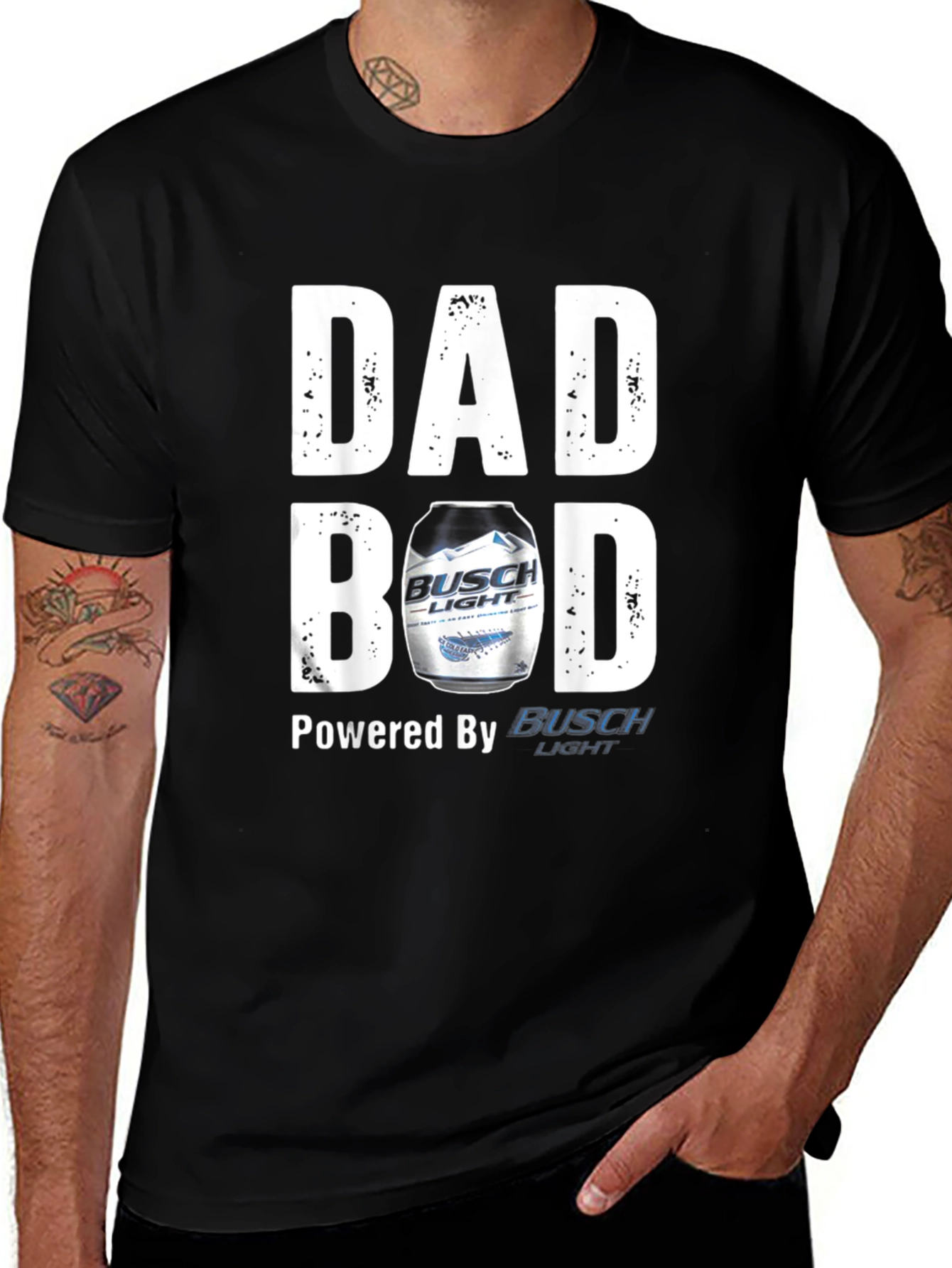 Dad Bod Powered By Busch Light T-Shirt