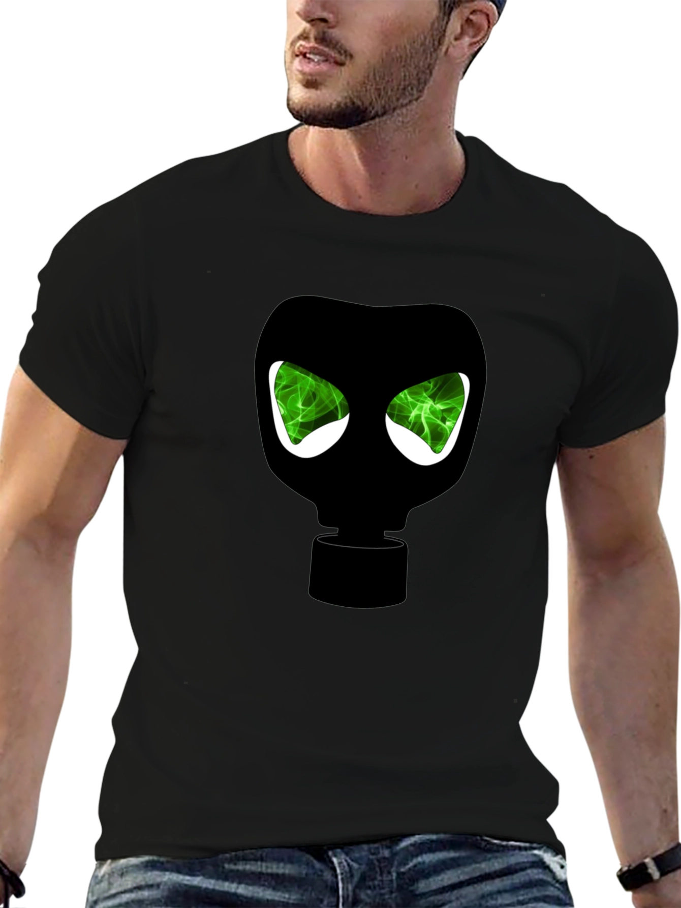 Gas Mask Graphic Tee - Mens Black T-Shirt