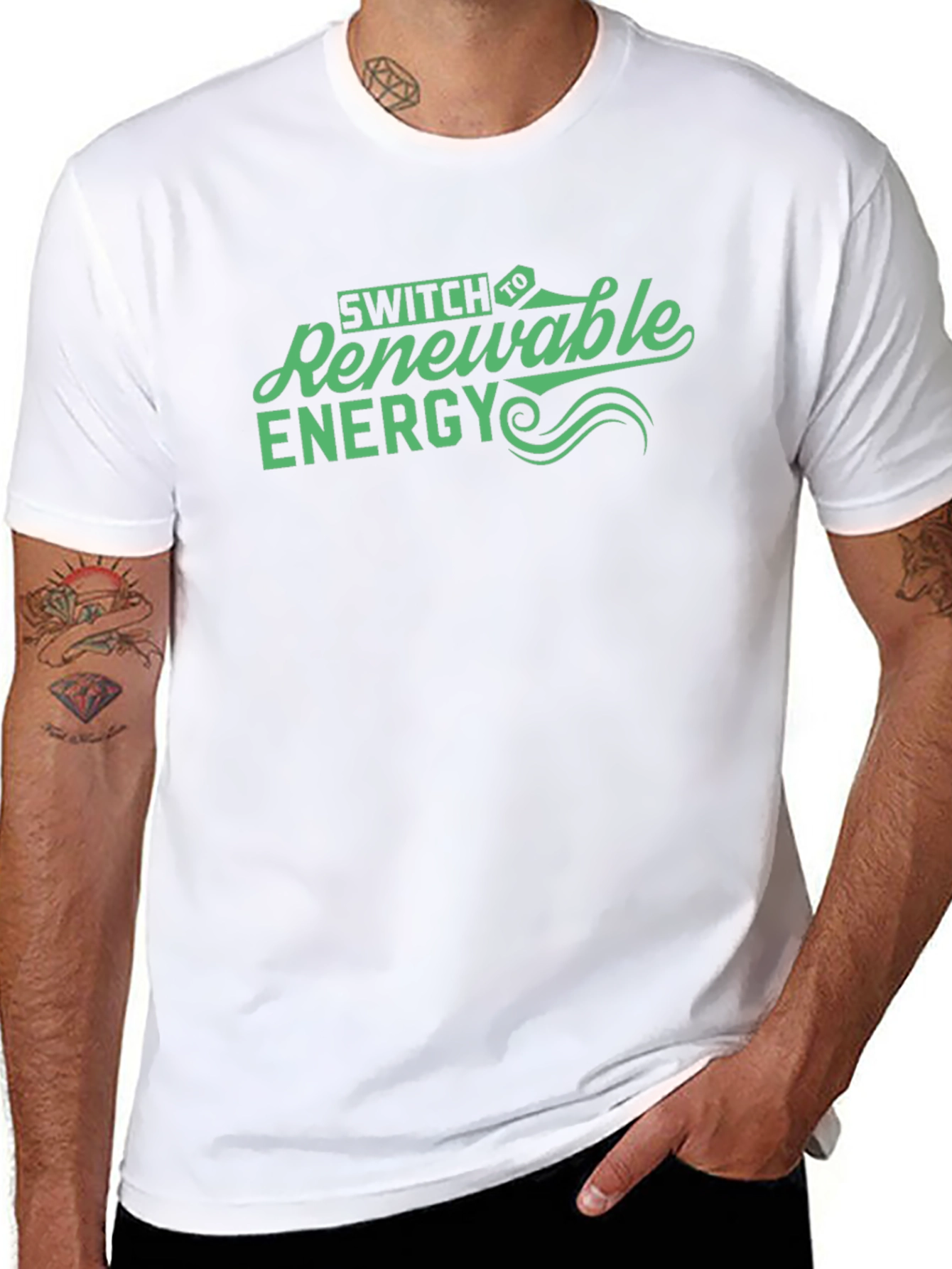 Renewable Energy Graphic Tee - Eco-Friendly Fashion