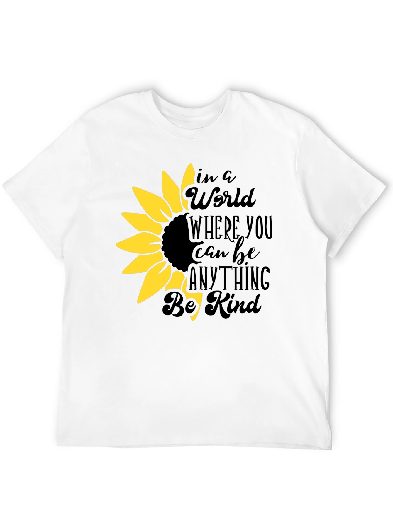 Be Kind Sunflower Graphic T-Shirt