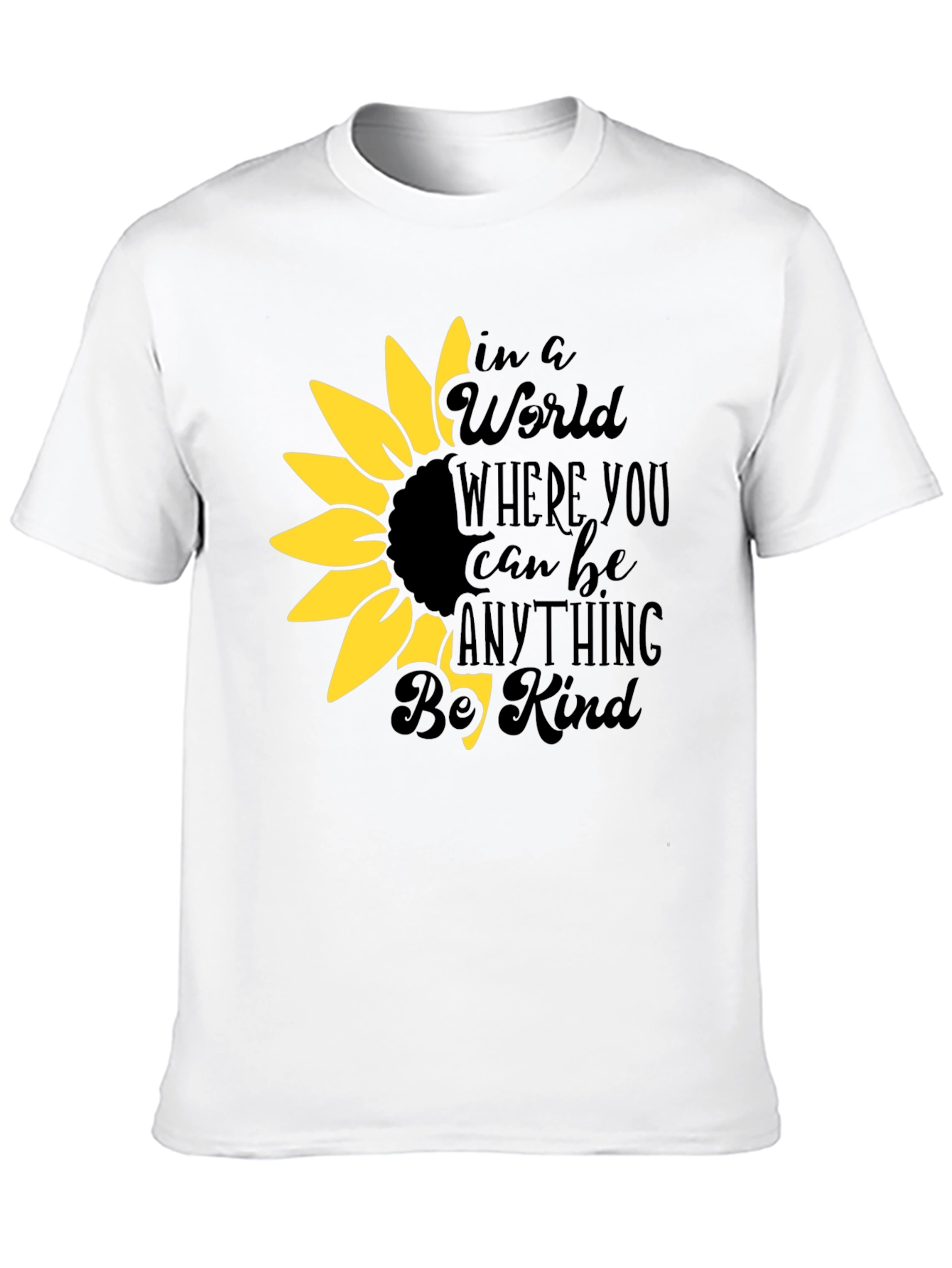 Be Kind Sunflower Graphic T-Shirt