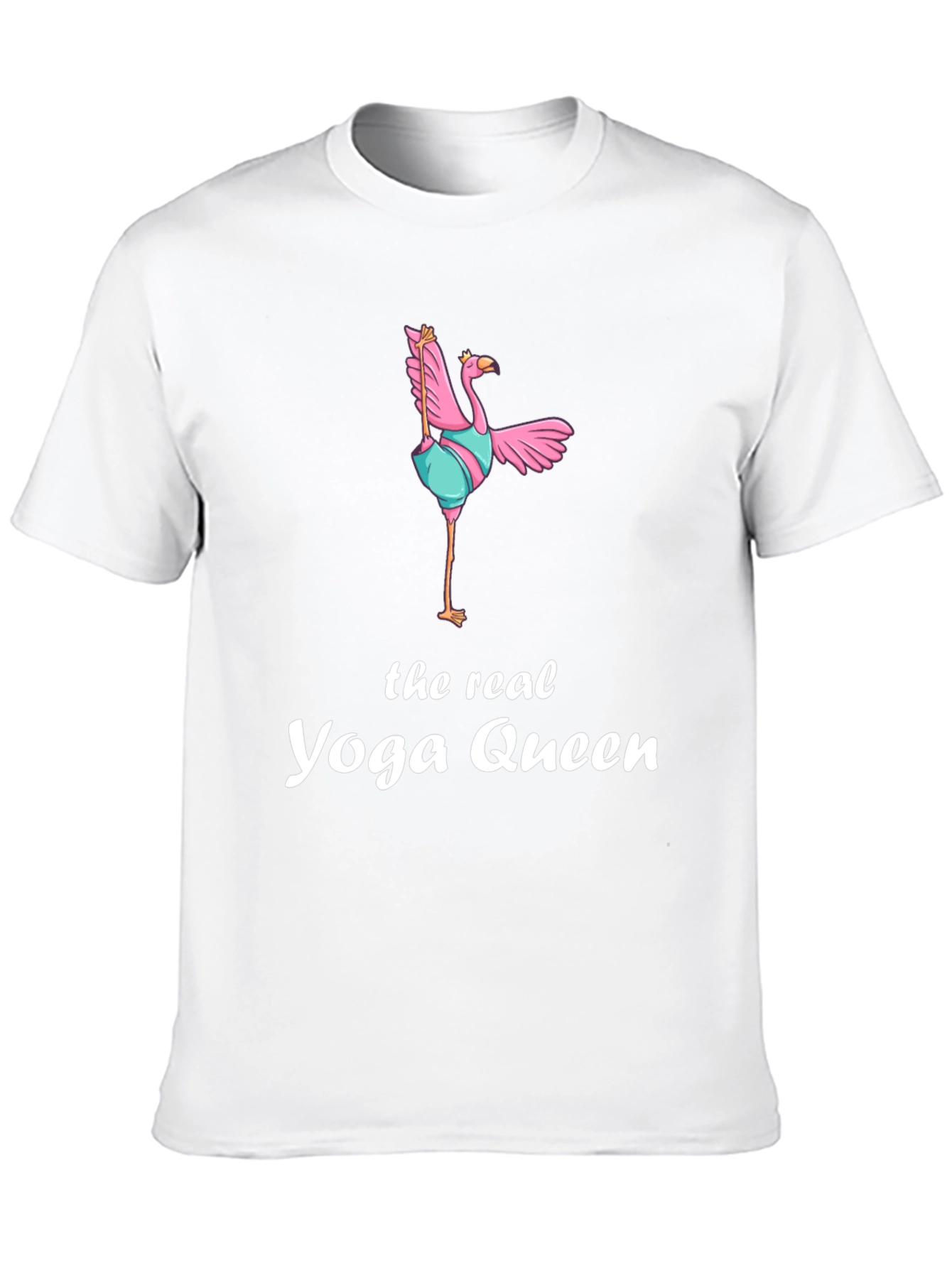 Yoga Queen Flamingo Graphic T-Shirt