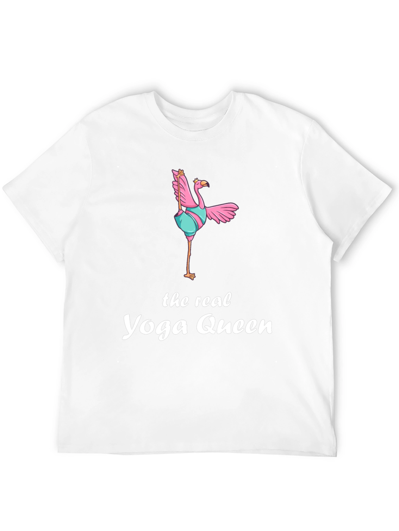 Yoga Queen Flamingo Graphic T-Shirt