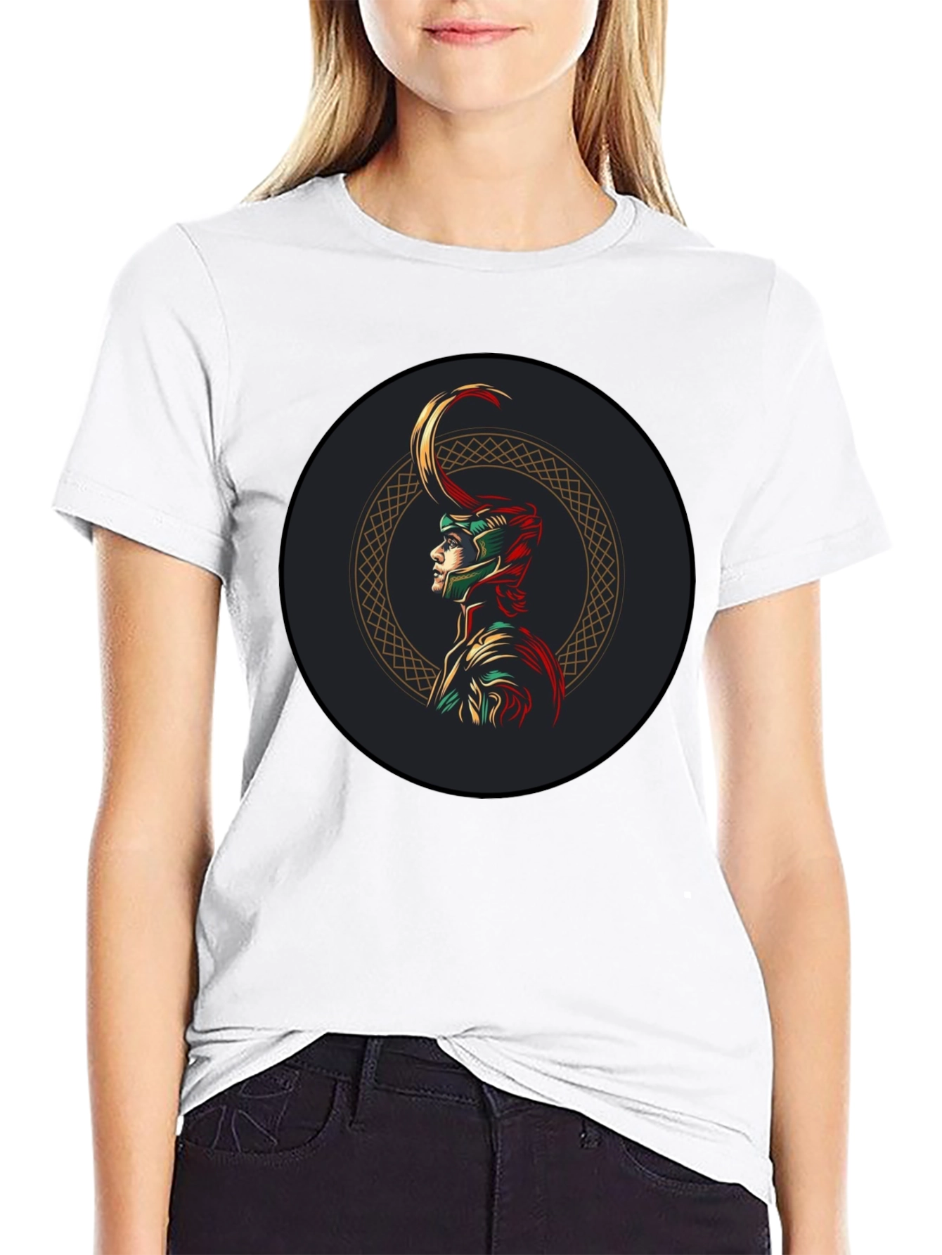 Loki Marvel Graphic Tee - Black Cotton Blend