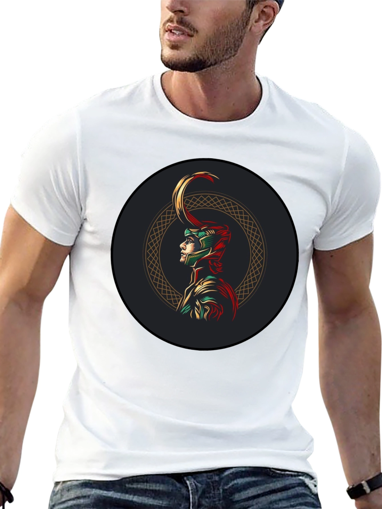 Loki Marvel Graphic Tee - Black Cotton Blend
