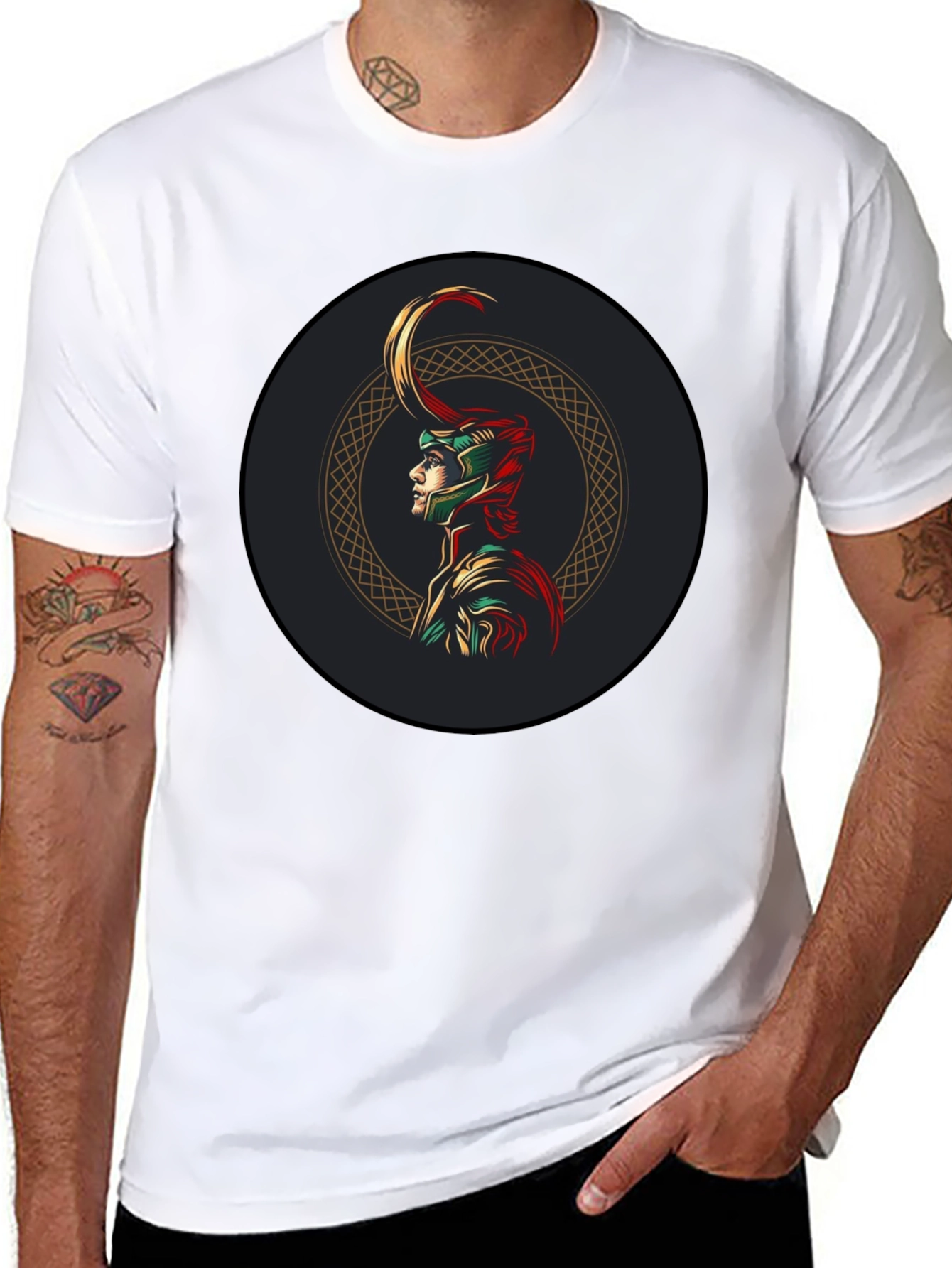Loki Marvel Graphic Tee - Black Cotton Blend