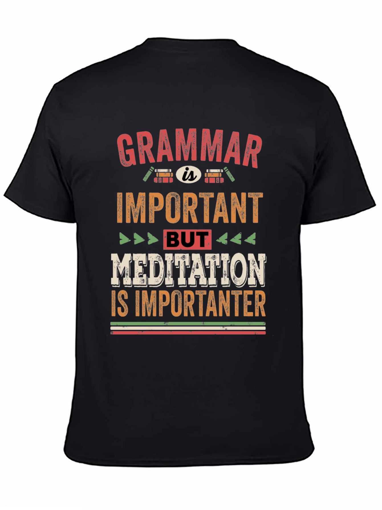 Grammar vs Meditation T-Shirt - Importanter Tee