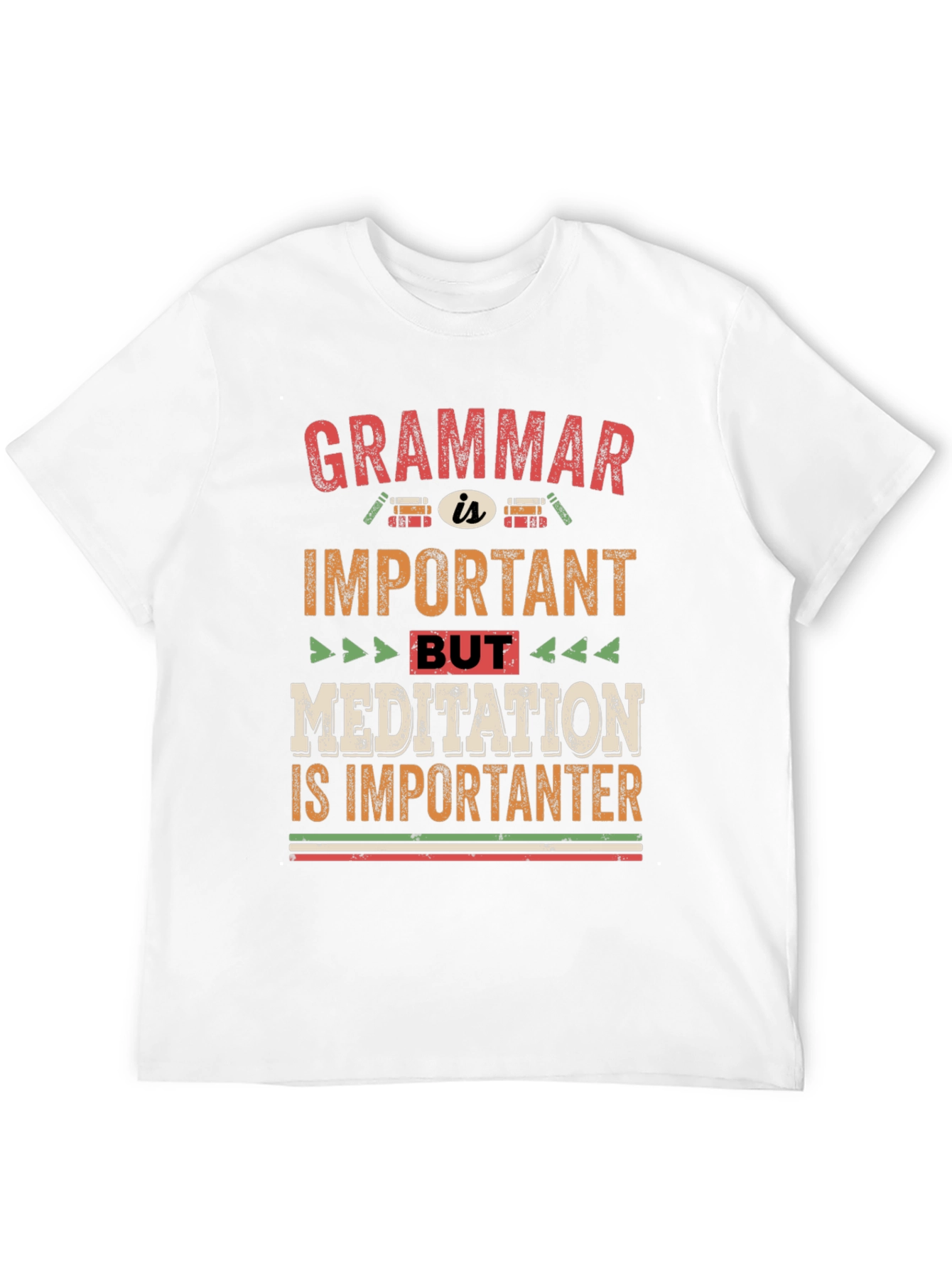Grammar vs Meditation T-Shirt - Importanter Tee