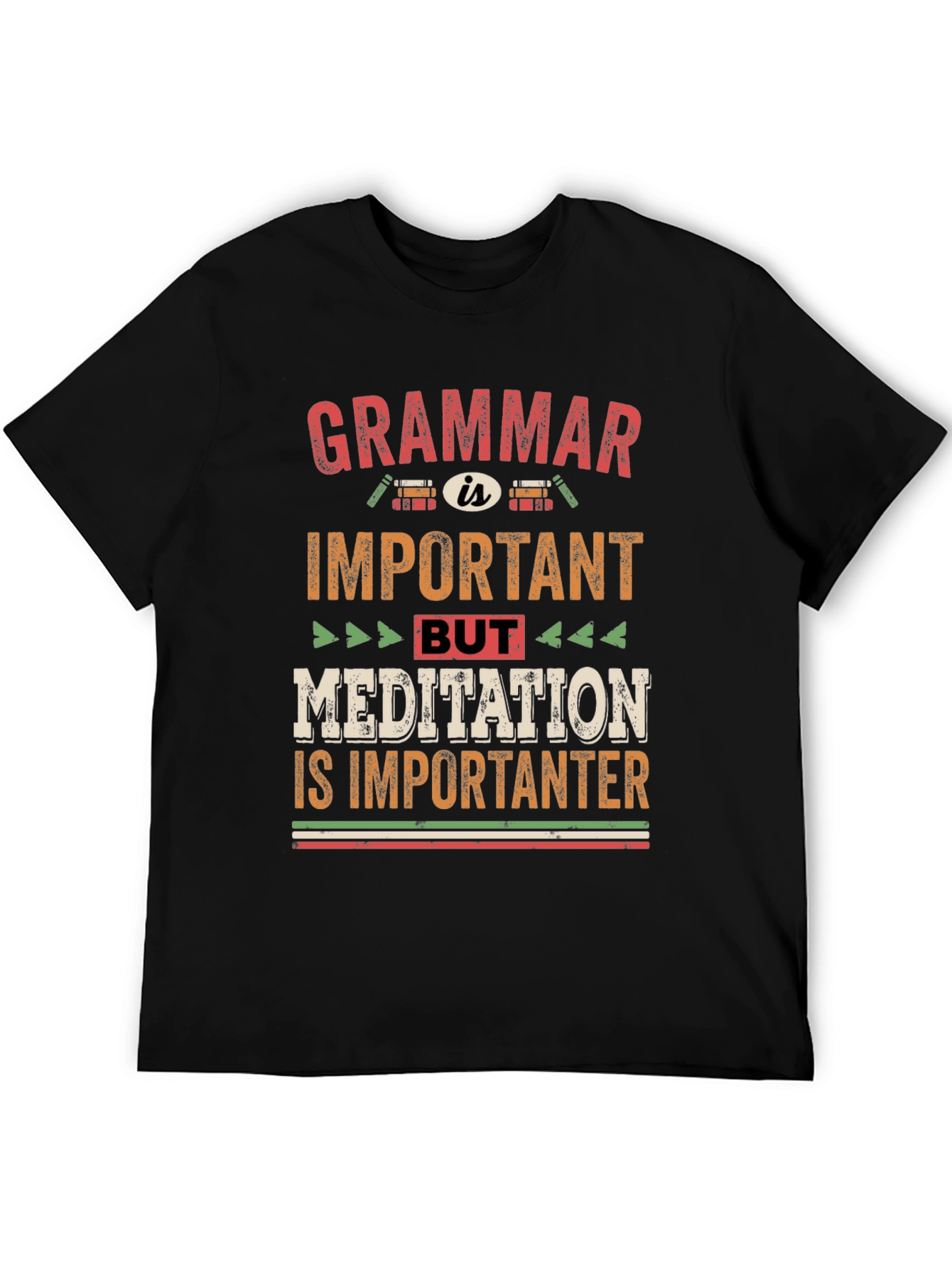 Grammar vs Meditation T-Shirt - Importanter Tee