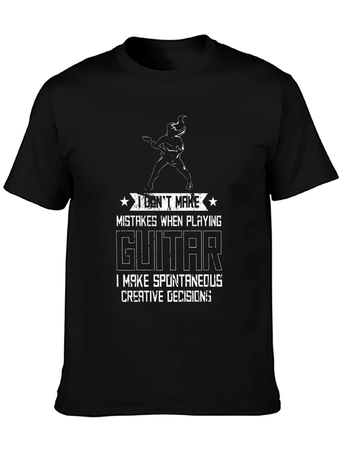Funny Guitarist T-Shirt - I Dont Make Mistakes