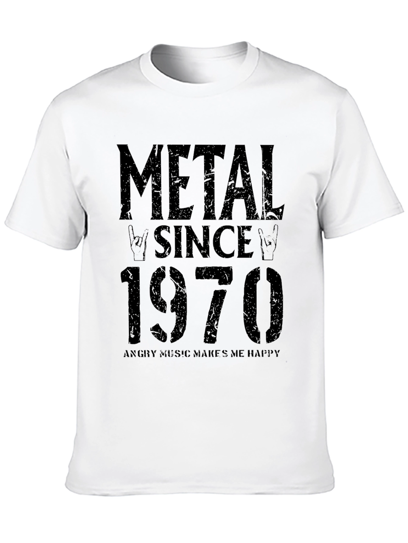 Metal Since 1970 Black Graphic T-Shirt