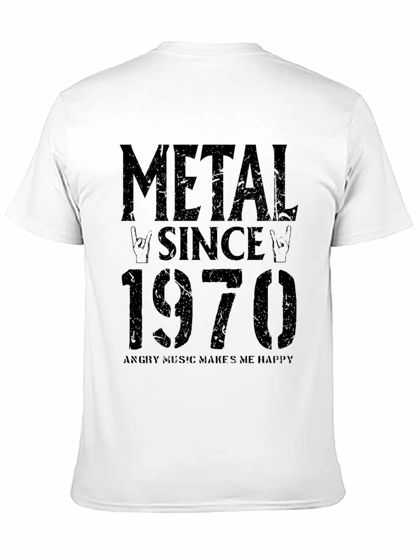Metal Since 1970 Black Graphic T-Shirt