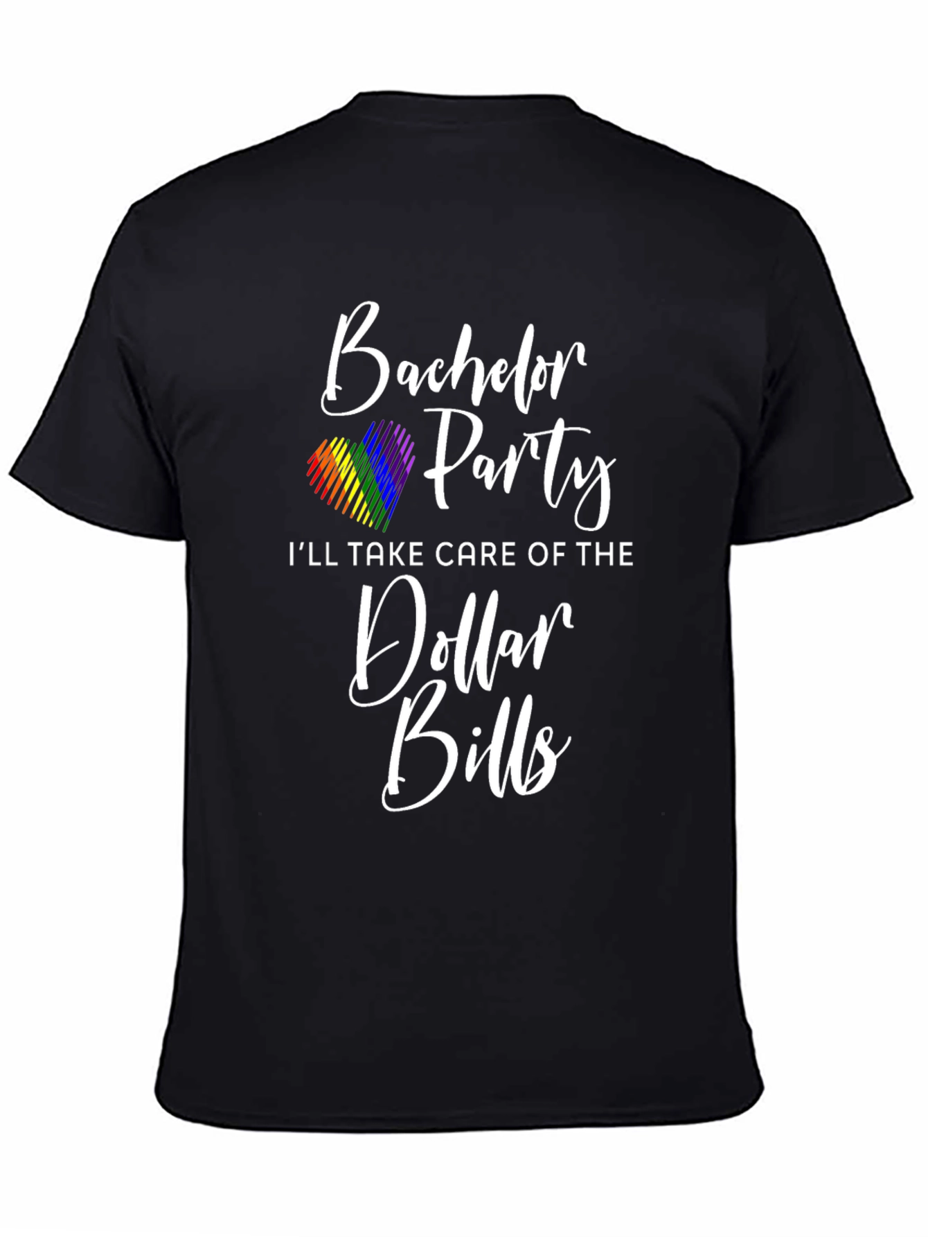 Bachelor Party LGBTQ+ Pride T-Shirt Dollar Bills