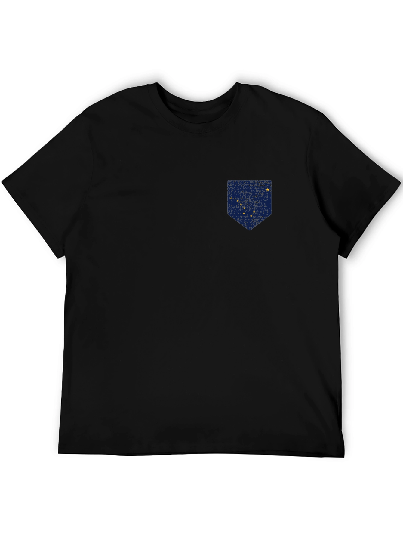 Alaska Flag Pocket Print T-Shirt - Patriotic Tee