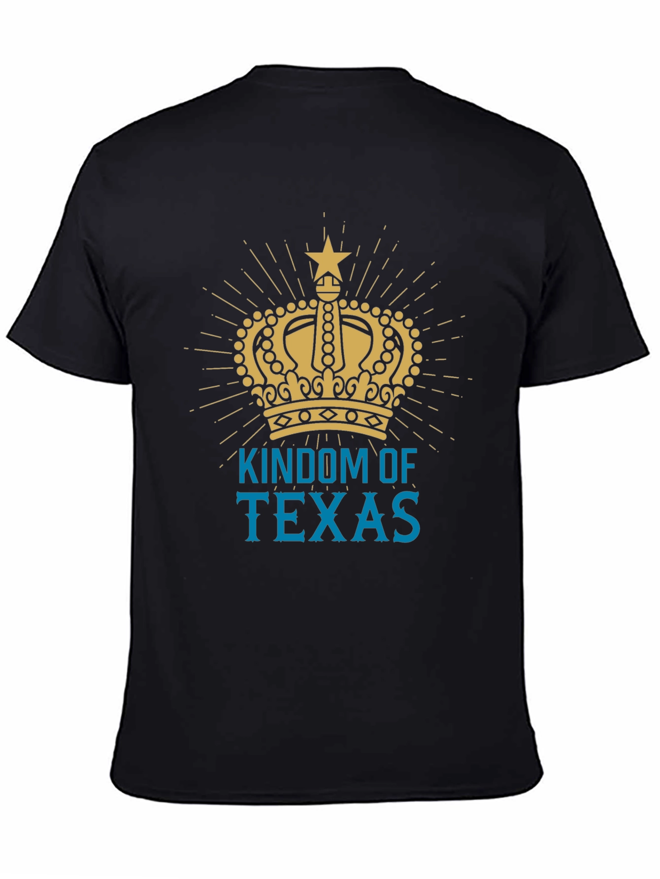 Kingdom of Texas Graphic Tee - Mens Black T-Shirt