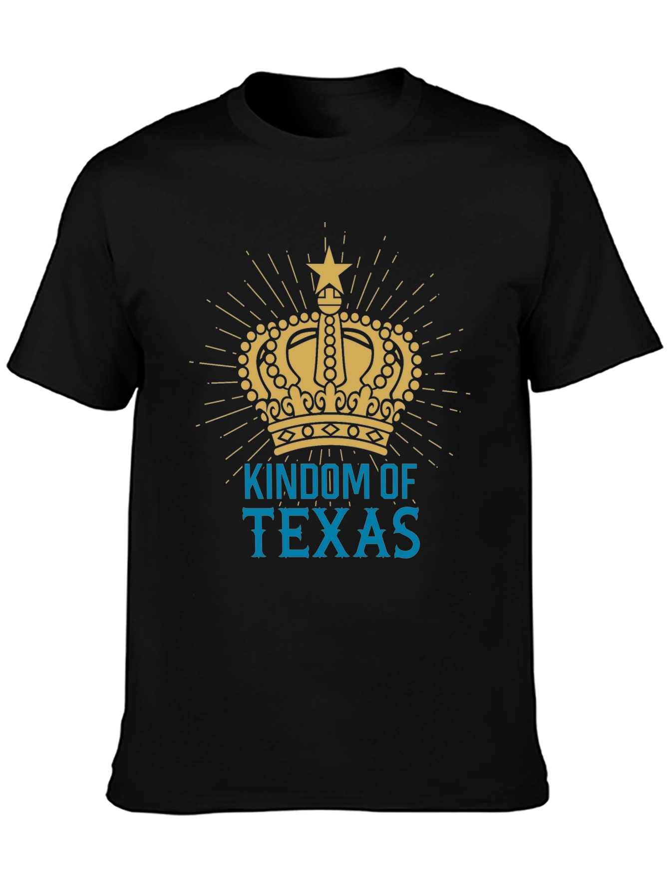 Kingdom of Texas Graphic Tee - Mens Black T-Shirt