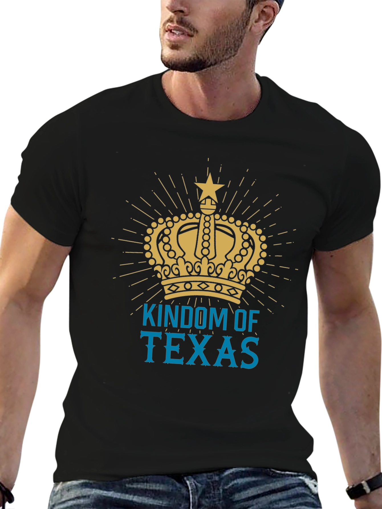 Kingdom of Texas Graphic Tee - Mens Black T-Shirt