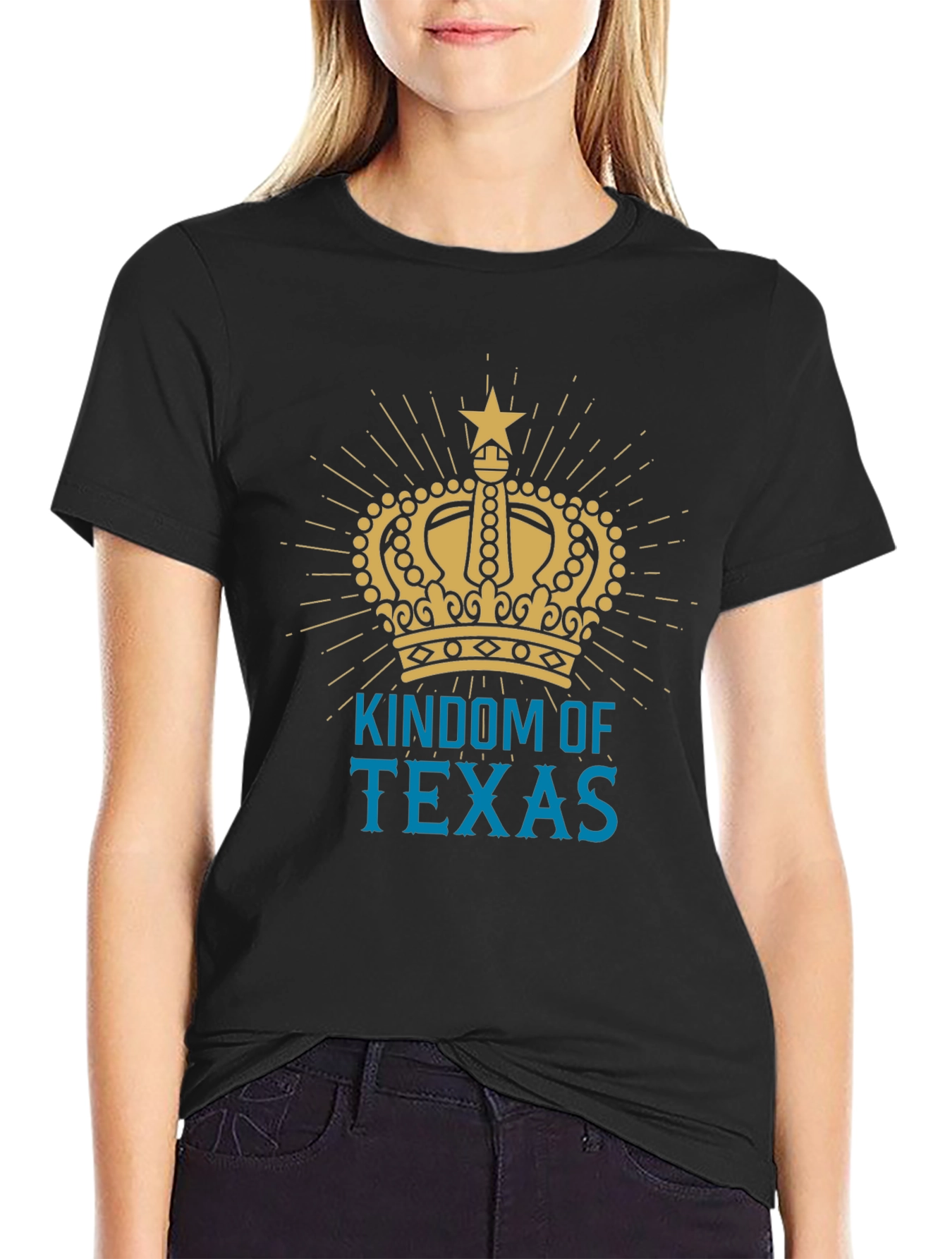 Kingdom of Texas Graphic Tee - Mens Black T-Shirt