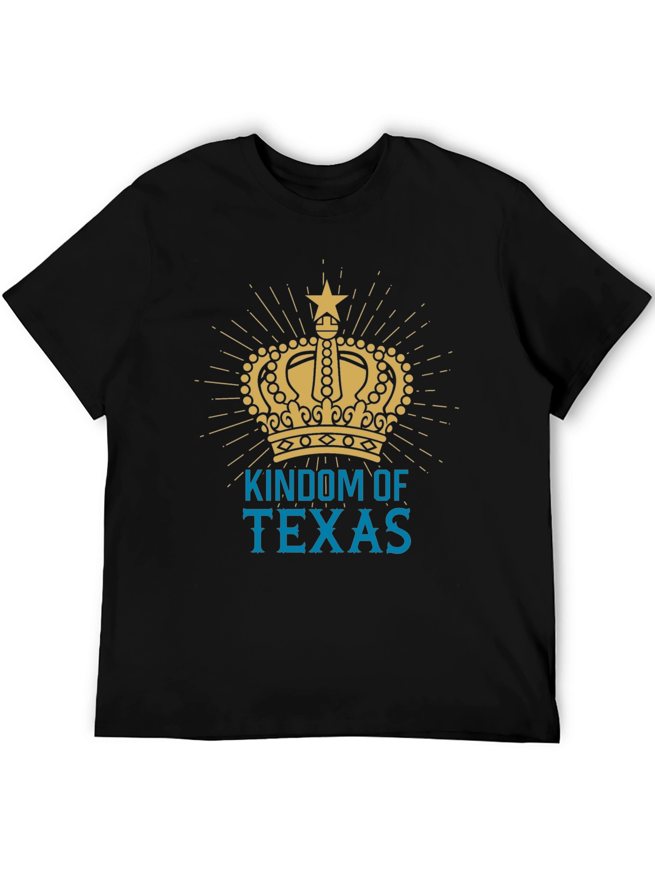Kingdom of Texas Graphic Tee - Mens Black T-Shirt