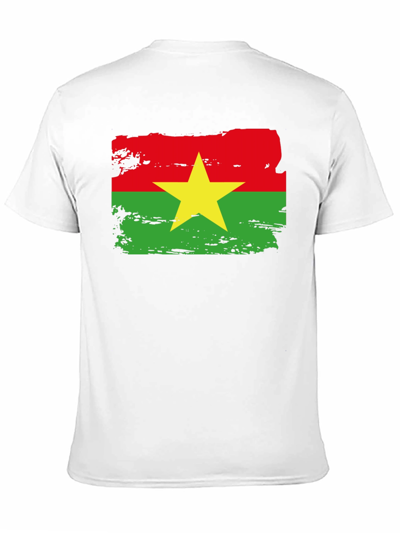 Burkina Faso Flag T-Shirt - Black Cotton Tee