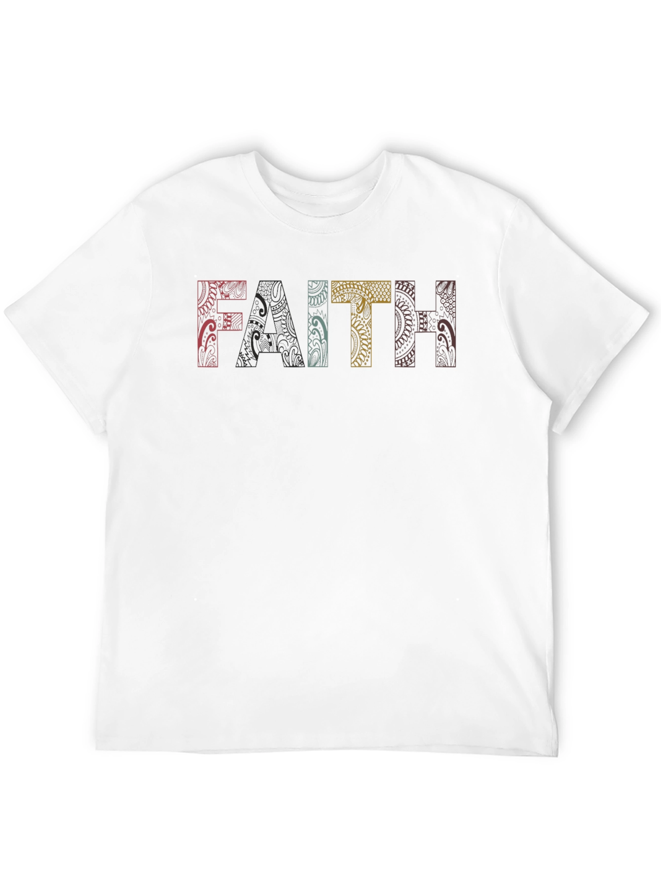 Faith Graphic Print Black T-Shirt