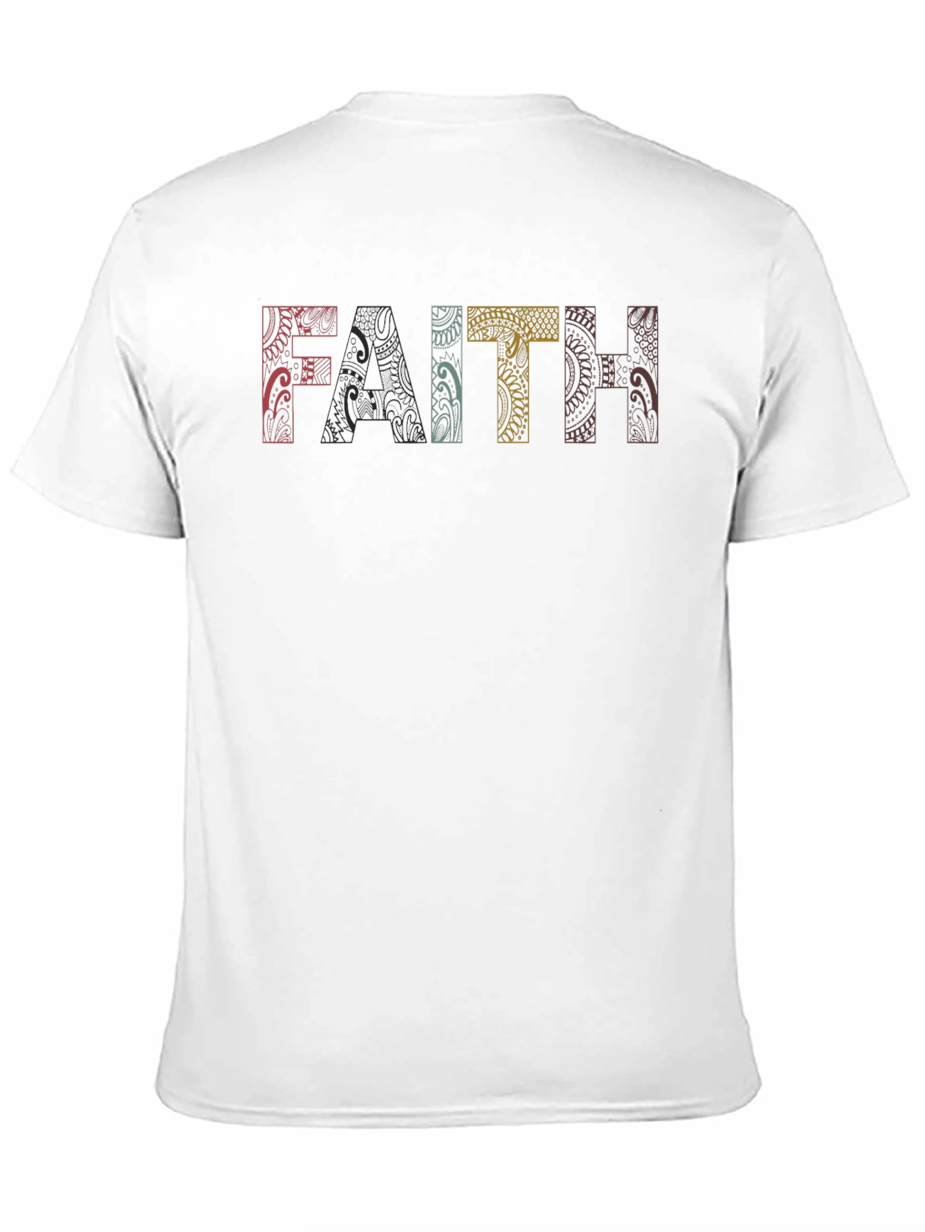 Faith Graphic Print Black T-Shirt
