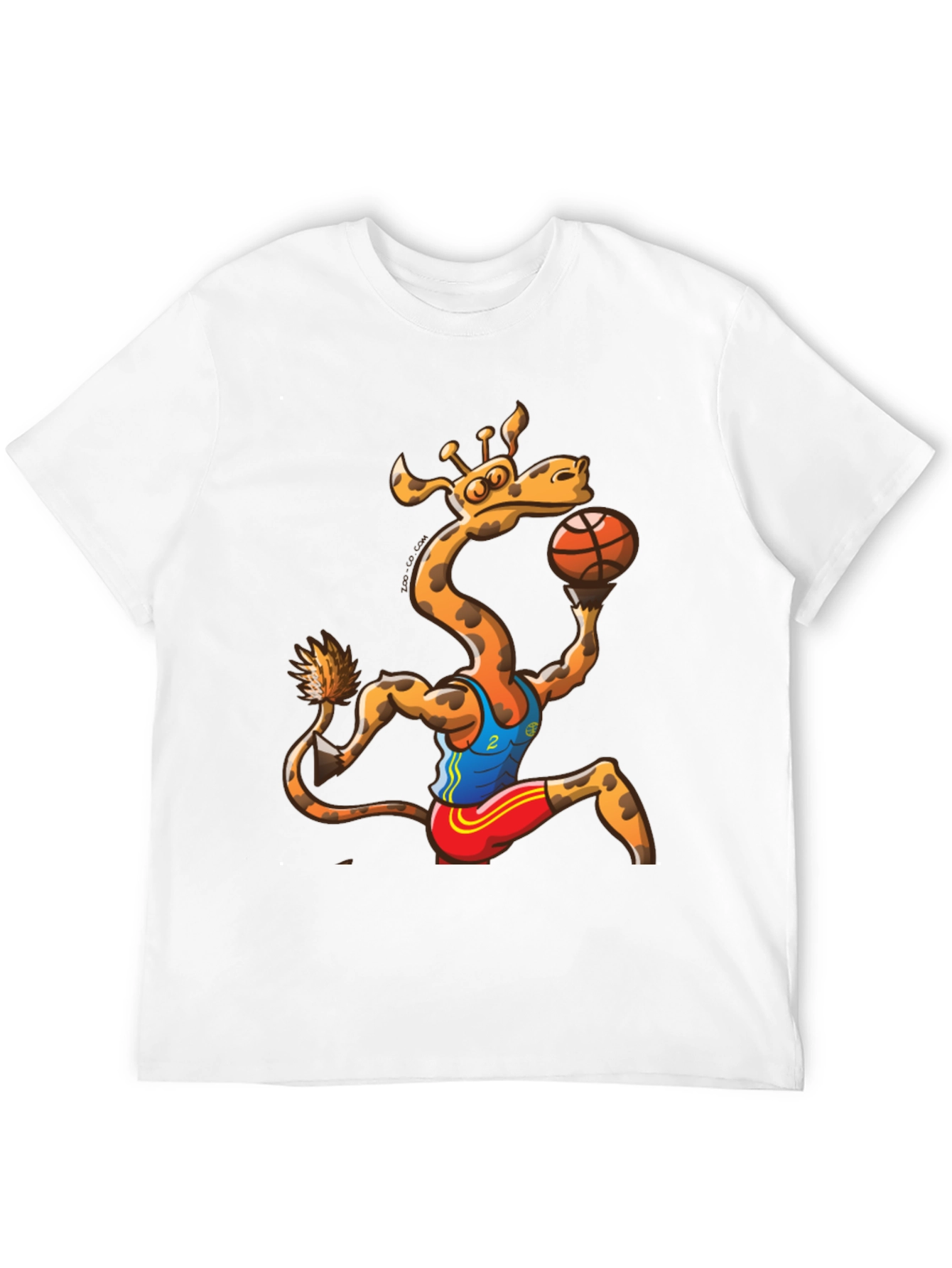 Giraffe Basketball Player Graphic T-Shirt