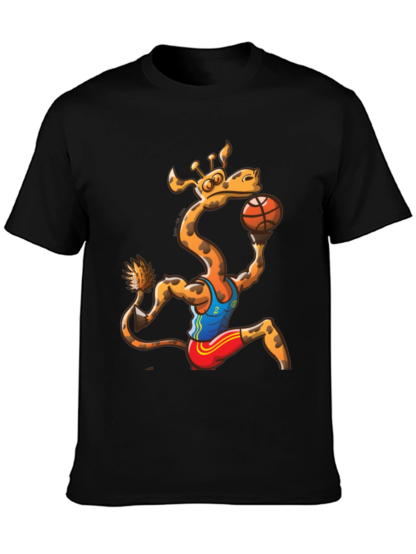 Giraffe Basketball Player Graphic T-Shirt