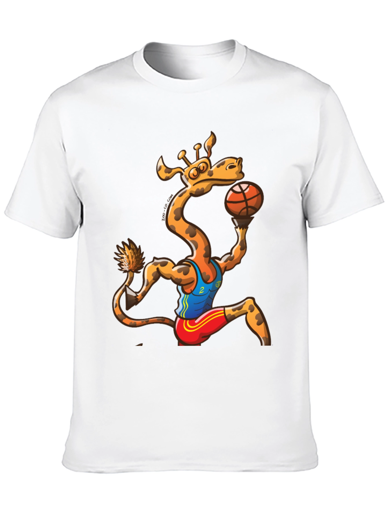 Giraffe Basketball Player Graphic T-Shirt
