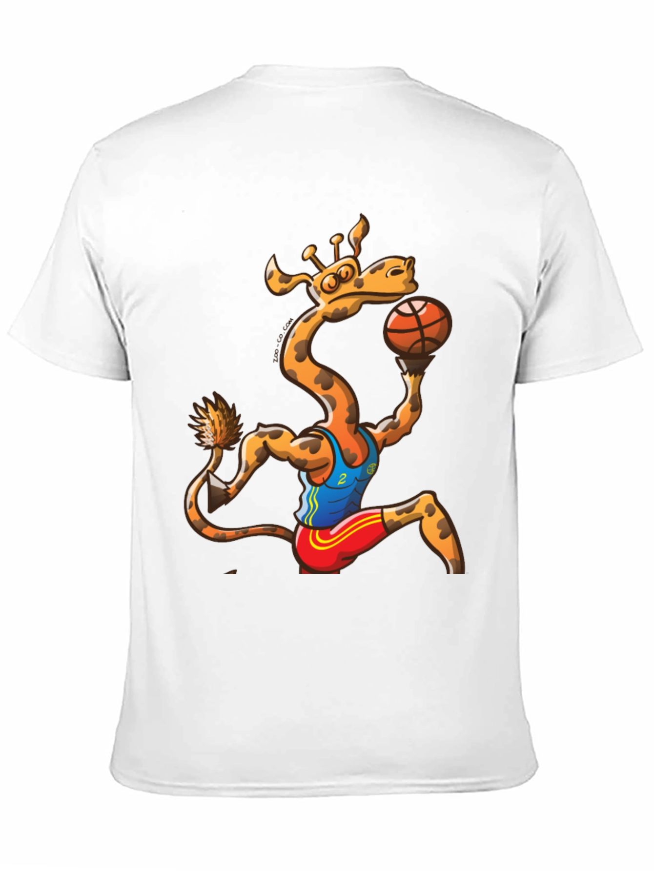 Giraffe Basketball Player Graphic T-Shirt