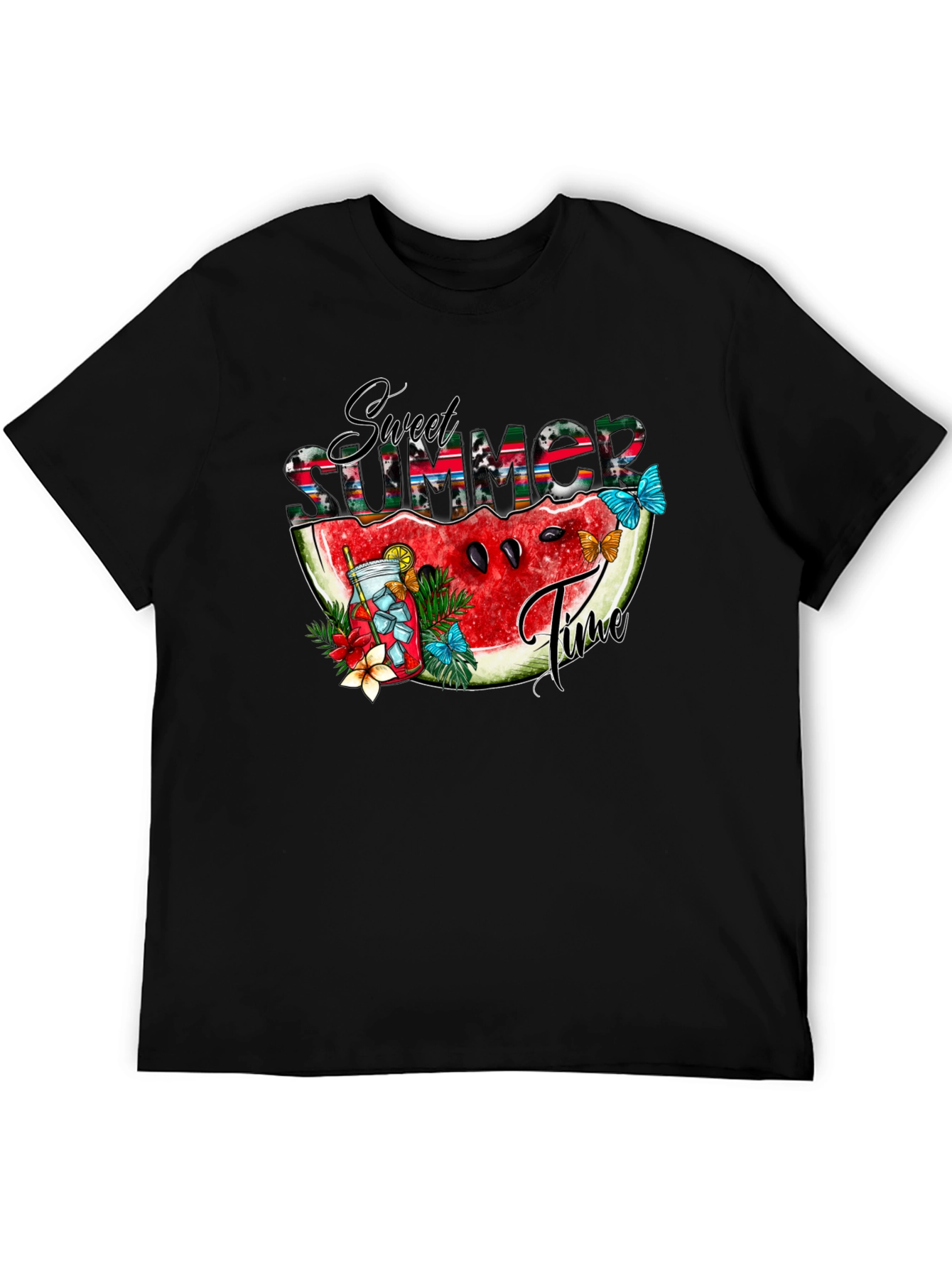 Sweet Summer Time Watermelon Graphic T-Shirt