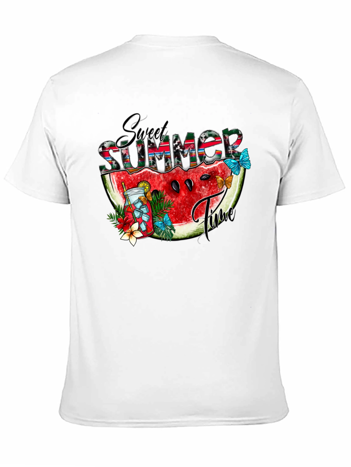 Sweet Summer Time Watermelon Graphic T-Shirt