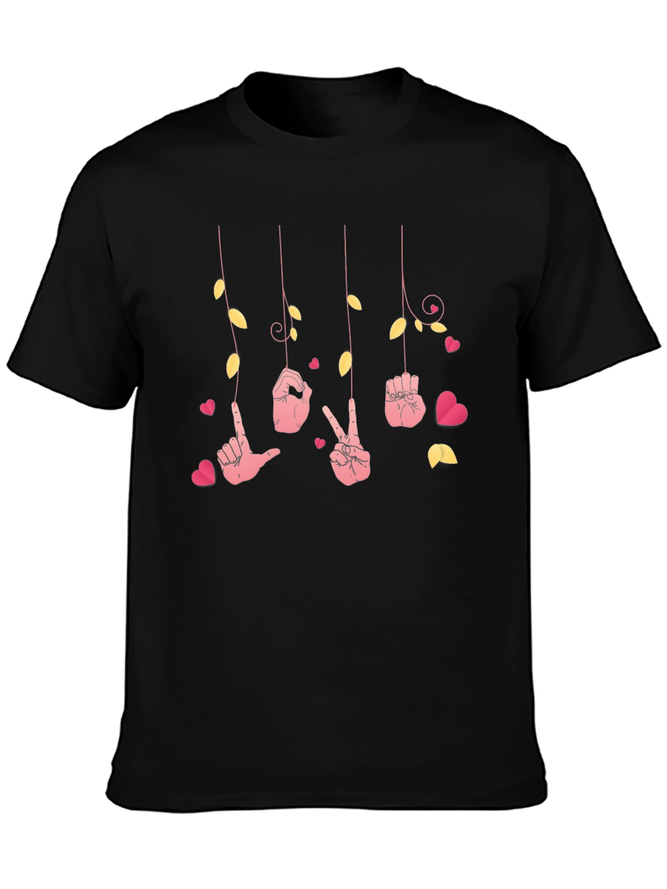Love Sign Language T-Shirt - Heart Design
