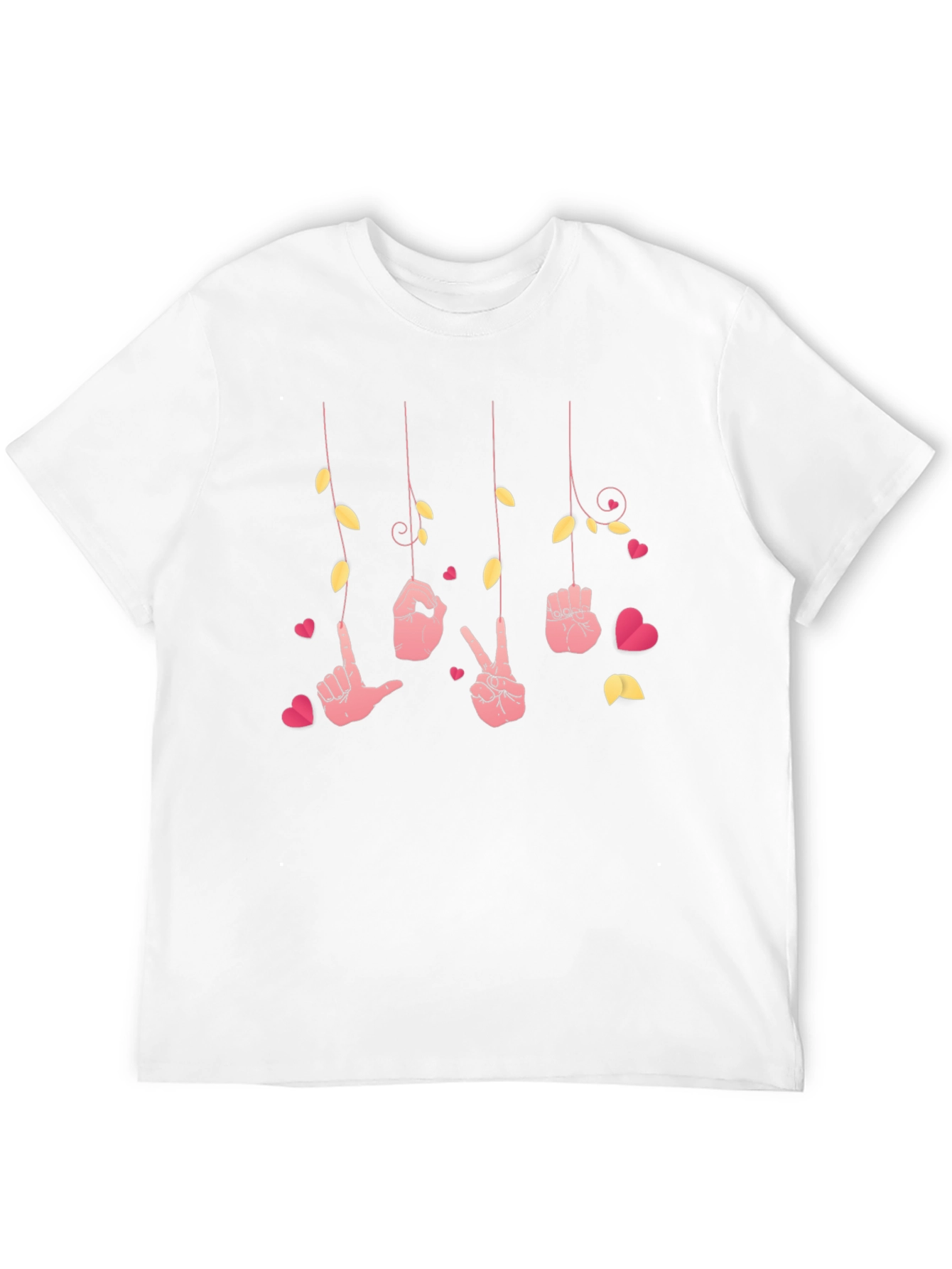 Love Sign Language T-Shirt - Heart Design