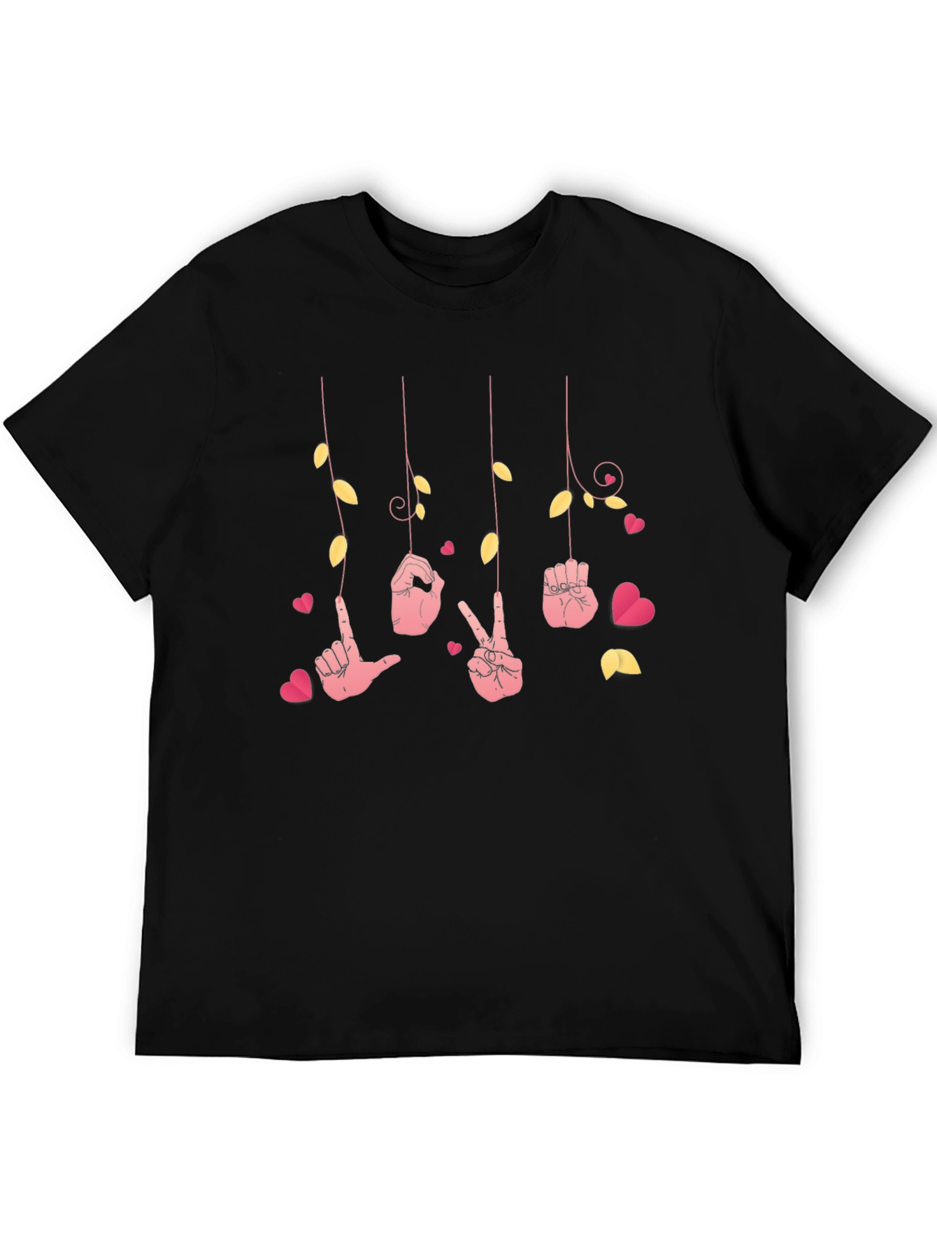 Love Sign Language T-Shirt - Heart Design