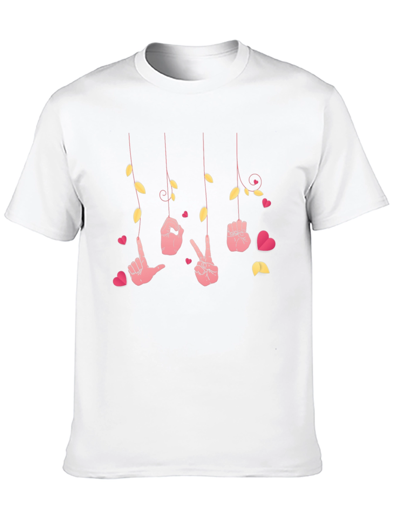 Love Sign Language T-Shirt - Heart Design