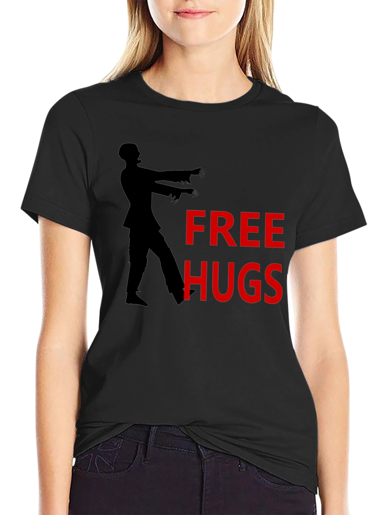 Free Hugs Zombie Graphic T-Shirt