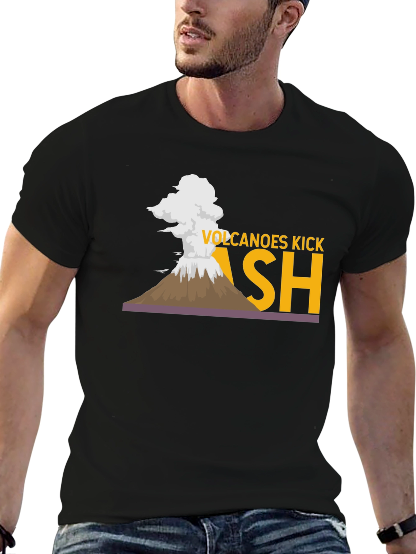 Volcanoes Kick Ash T-Shirt - Cool Graphic Tee