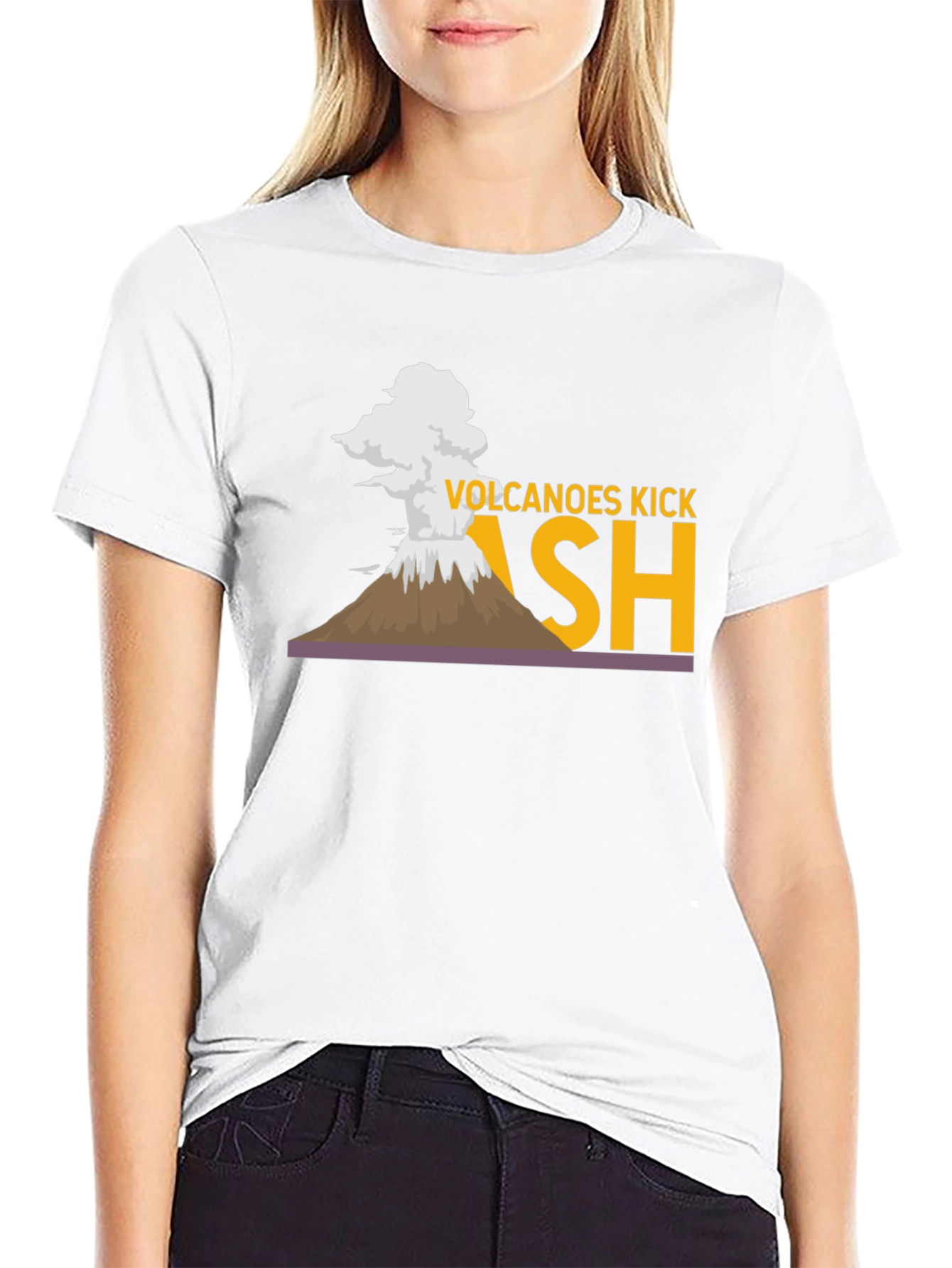 Volcanoes Kick Ash T-Shirt - Cool Graphic Tee