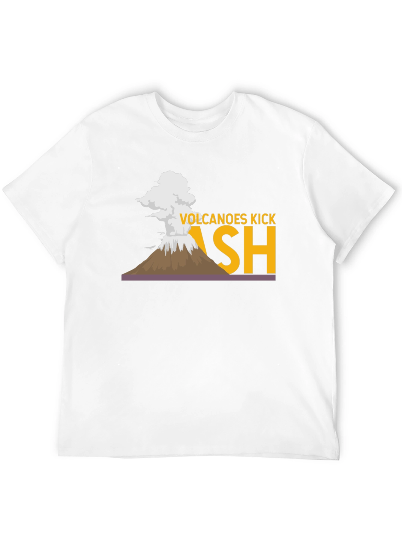 Volcanoes Kick Ash T-Shirt - Cool Graphic Tee
