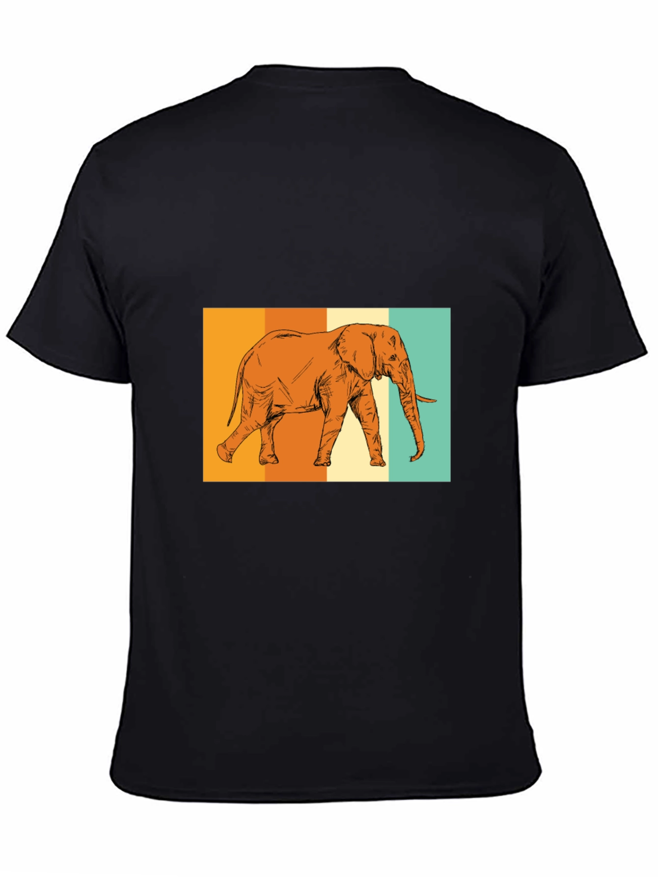 Elephant Graphic Tee - Stylish Black T-Shirt