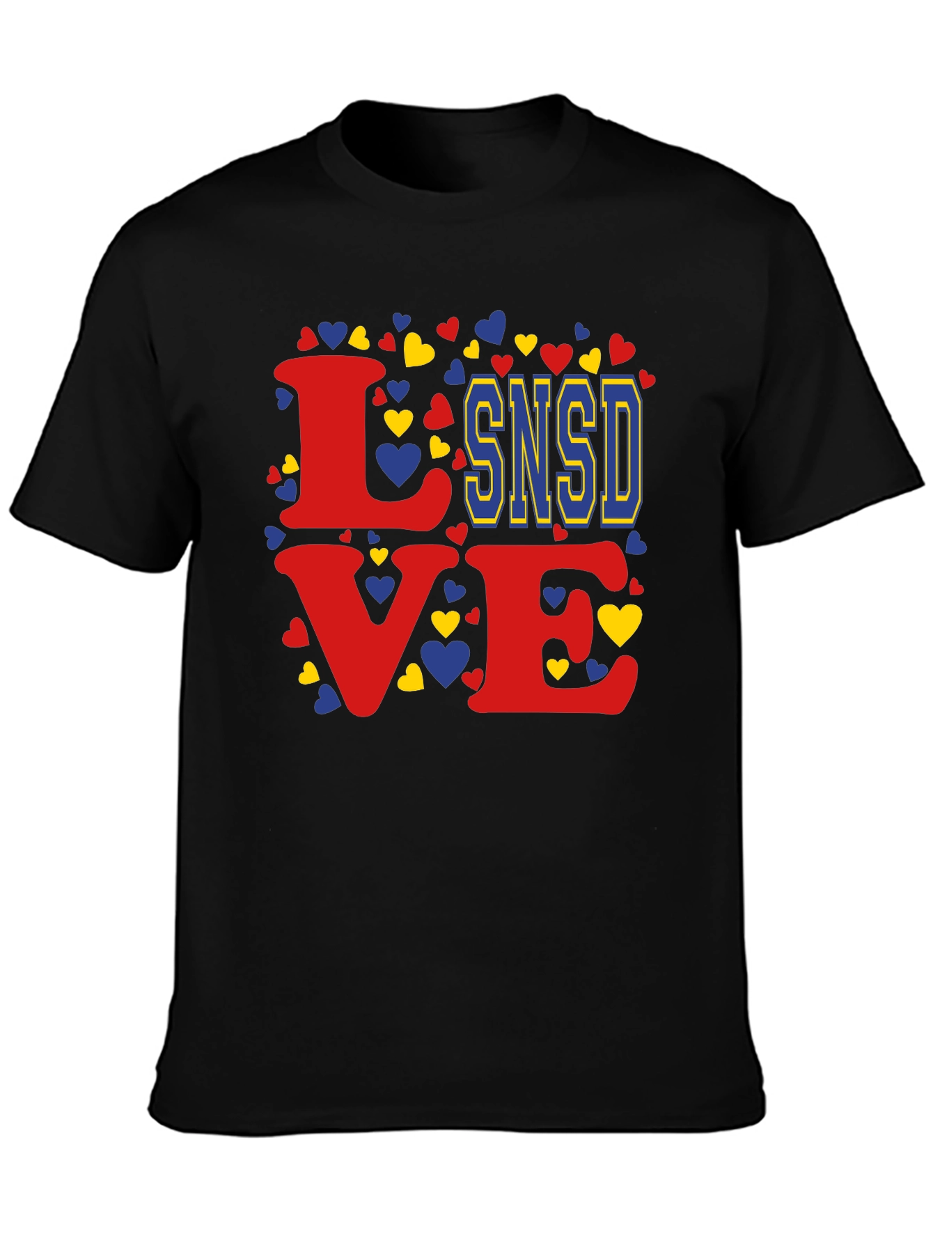 Love SNSD Heart Graphic Tee - Stylish Casual Top