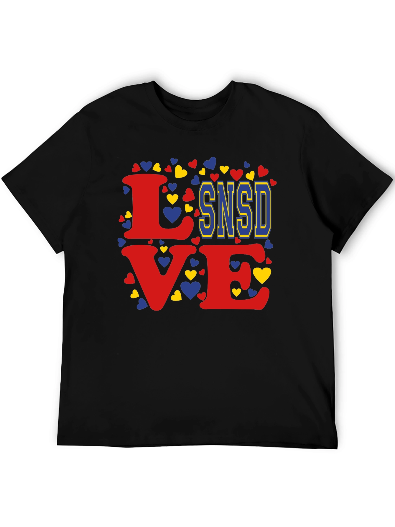 Love SNSD Heart Graphic Tee - Stylish Casual Top