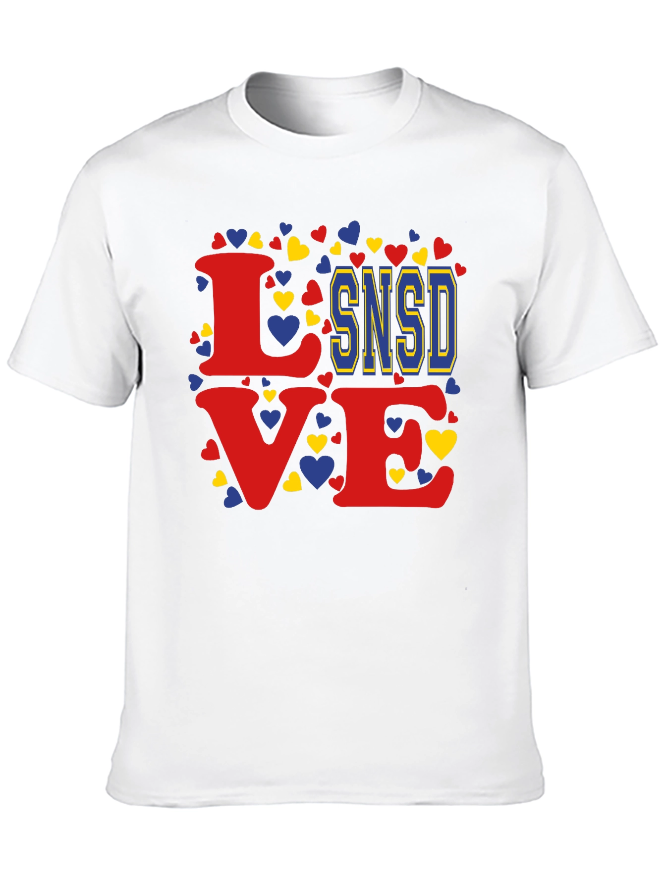Love SNSD Heart Graphic Tee - Stylish Casual Top