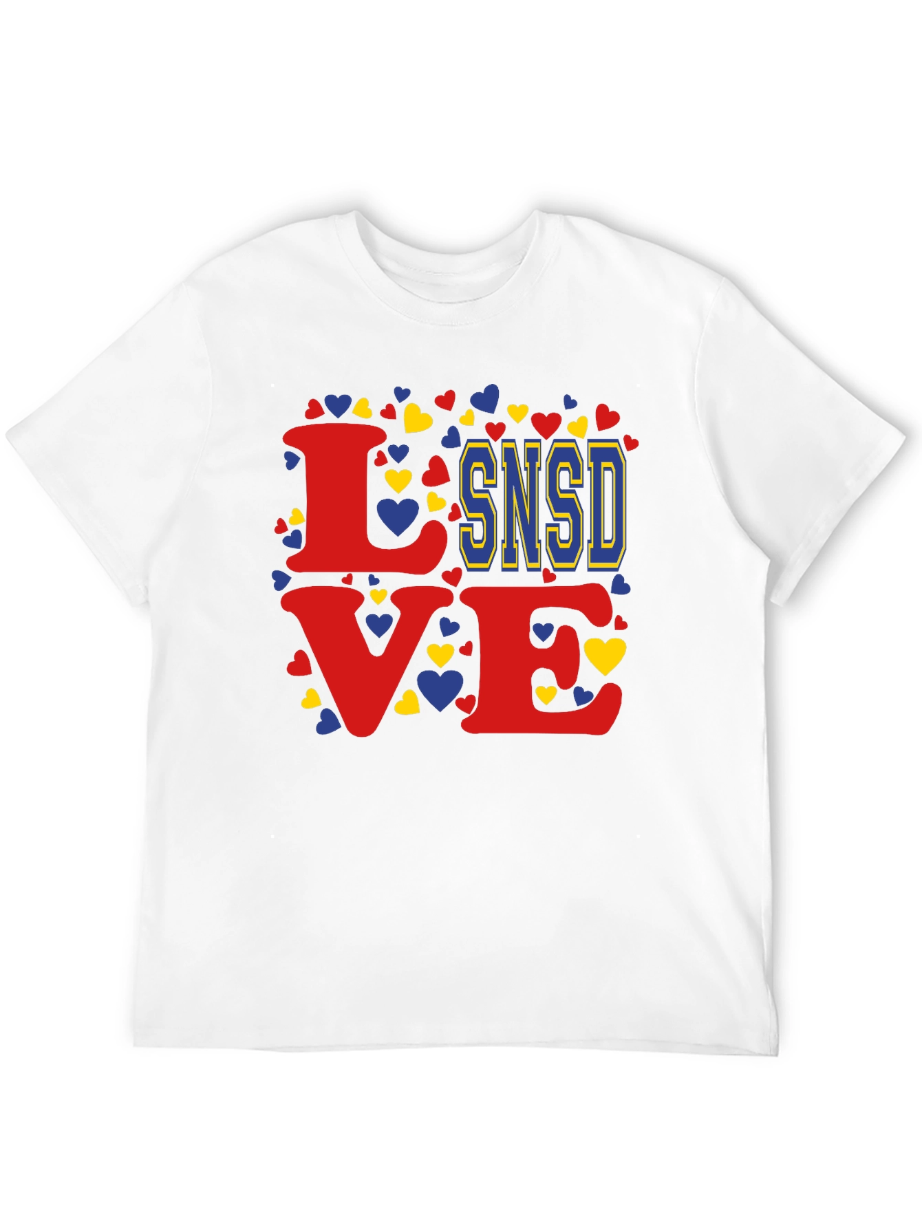 Love SNSD Heart Graphic Tee - Stylish Casual Top
