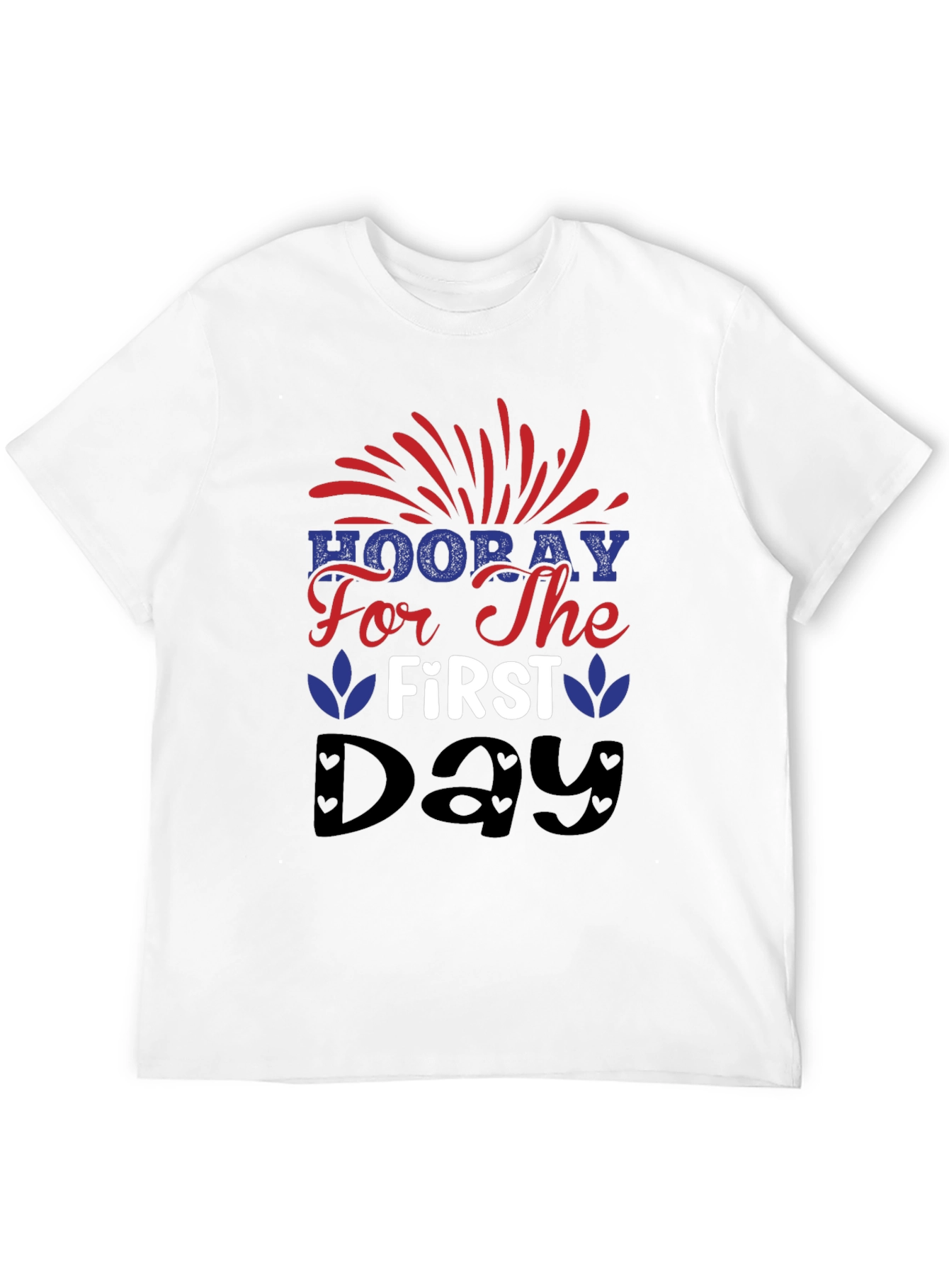 Patriotic Hooray First Day Graphic Tee